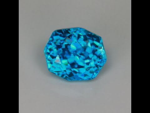 Octagonal Cushion Blue Zircon 4.59 Carats