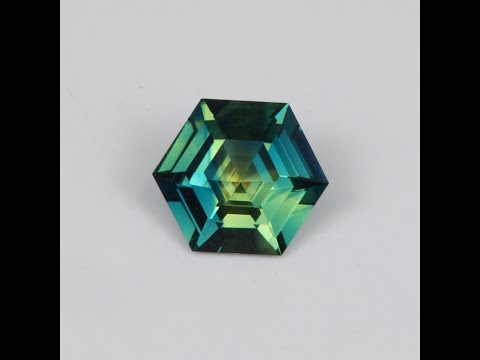 Stepped Hexagon Cut Sapphire 1.83 Carats