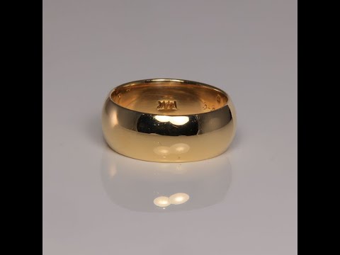 14K Yellow Gold Band 7mm