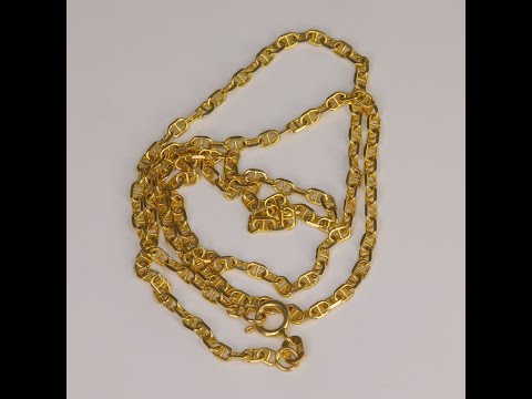14K Yellow Gold Anchor Link Chain 16"