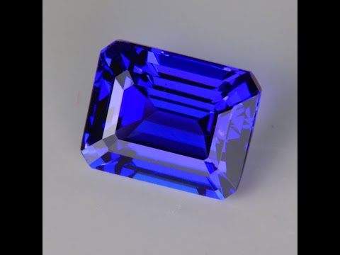 Emerald cut Tanzanite Loose Gemstone 3.84ct