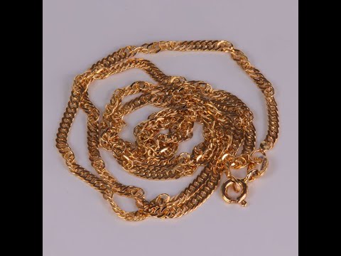 14K Yellow Gold Singapore Chain 18"