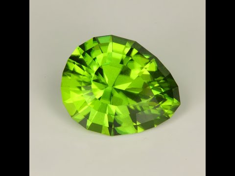 Pear Shape Brilliant Cut Peridot 17.30 Carats