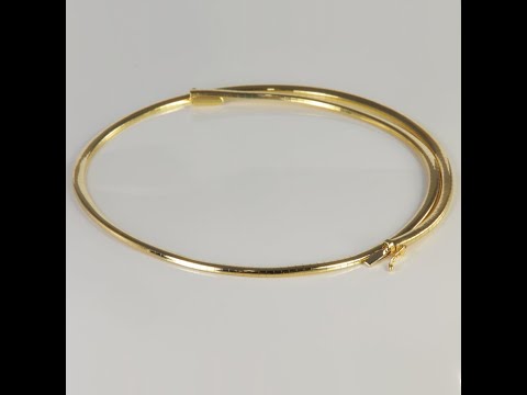 14K Yellow Gold Omega Necklace