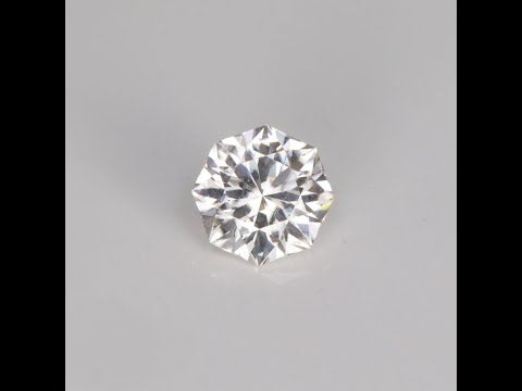 Octagonal Brilliant White Zircon 2.58 Carats