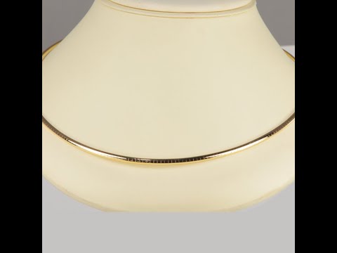 14K Yellow Gold Omega Necklace 20.77g