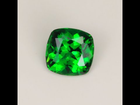 Square Cushion Cut Chrome Tourmaline 1.11 Carats
