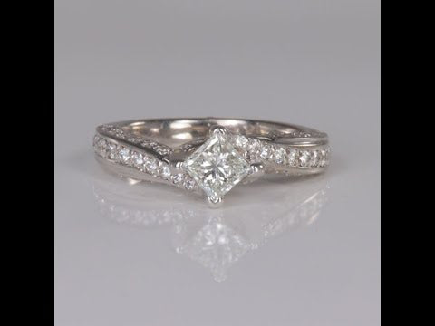 14K White Gold Diamond Ring .46 Carats (1.00 carat total weight)