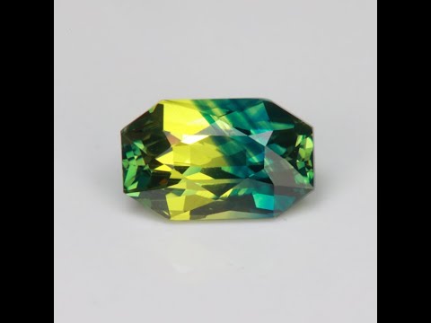 Emerald Cut BiColor Sapphire 2.03 Carats