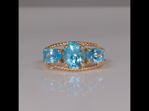 10K Yellow Gold Topaz Ring