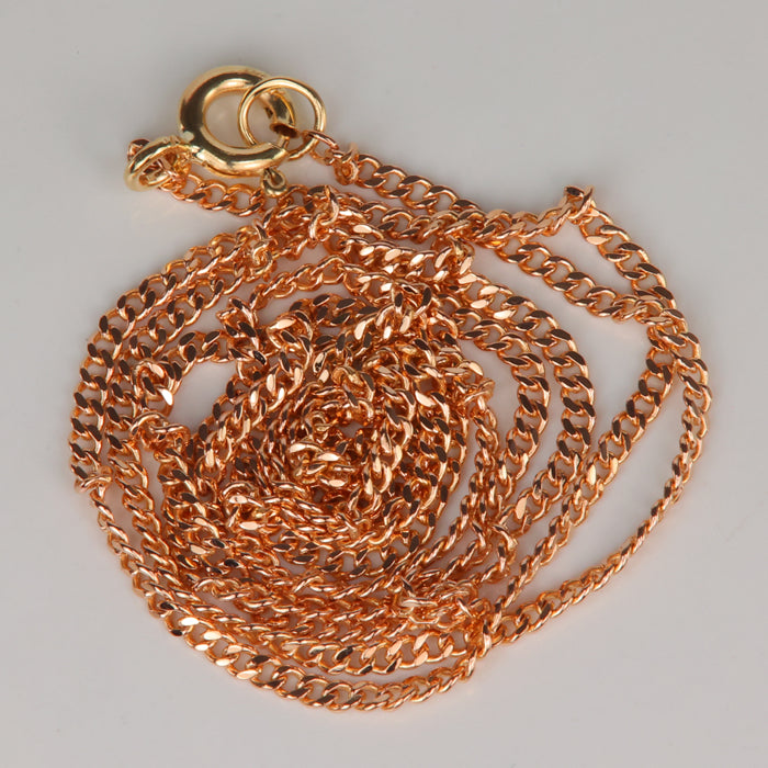rose gold estate chain curb link