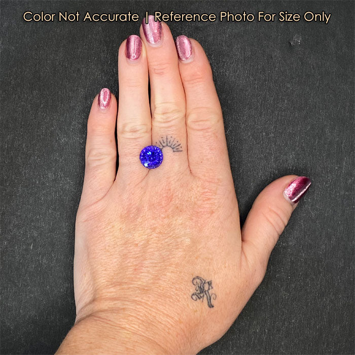 round portuguese cut tanzanite