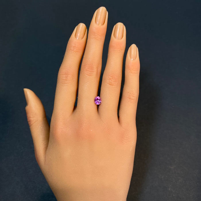 pink sapphire gem oval cut