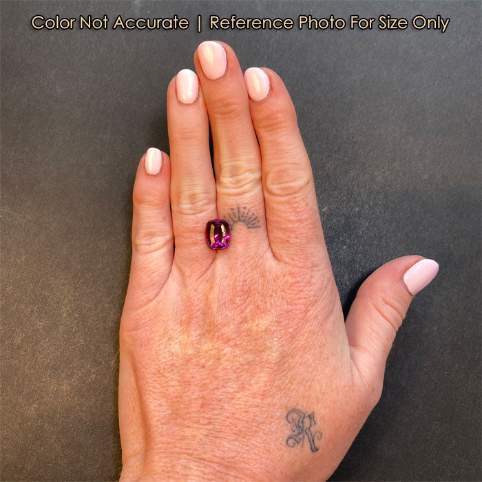 barion antique cushion garnet size