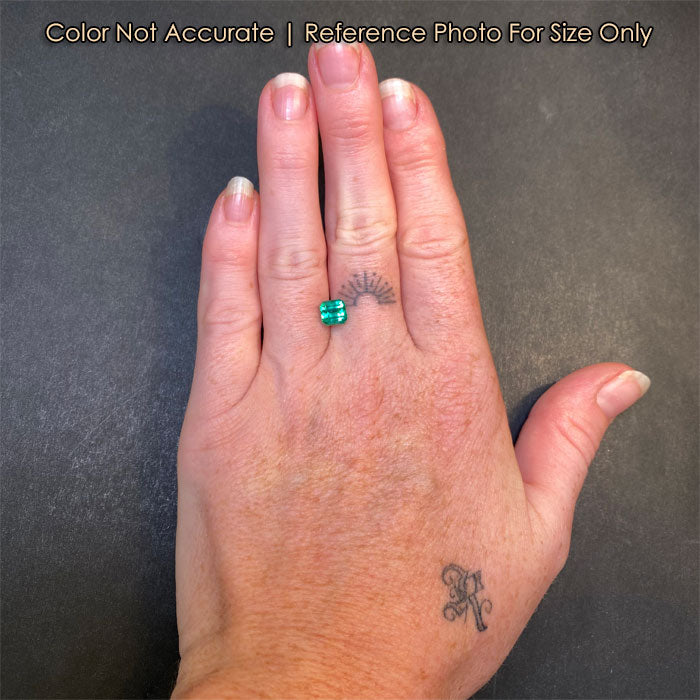 green color emerald gemstone size