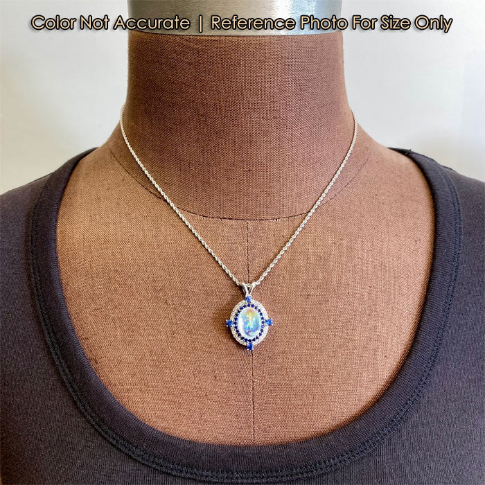 moonstone sapphire and diamond pendant on bust