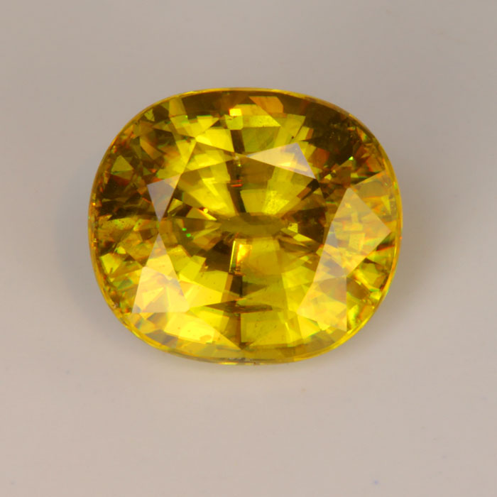 sphene gemstone oval