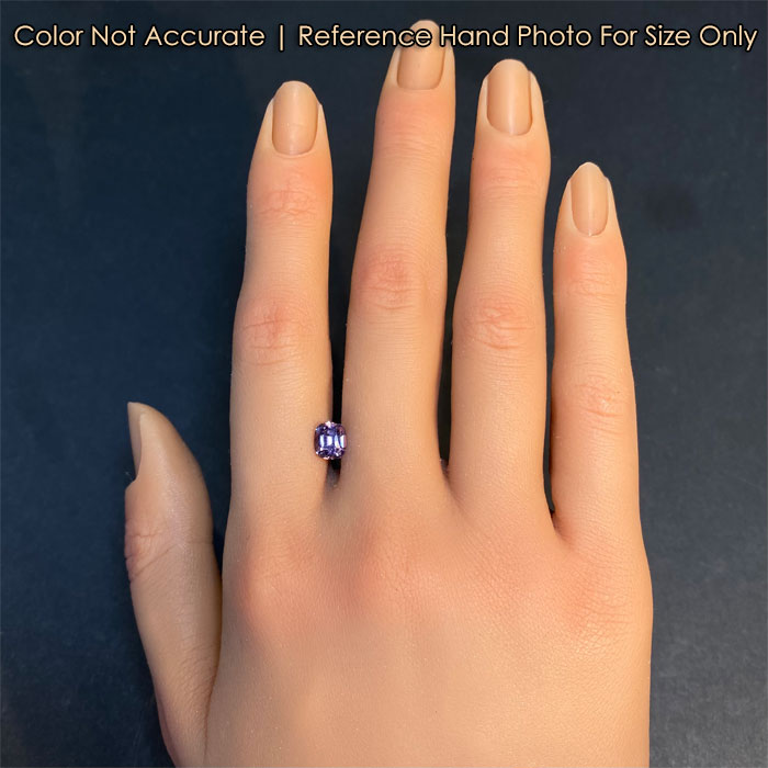 spinel gemstone on hand