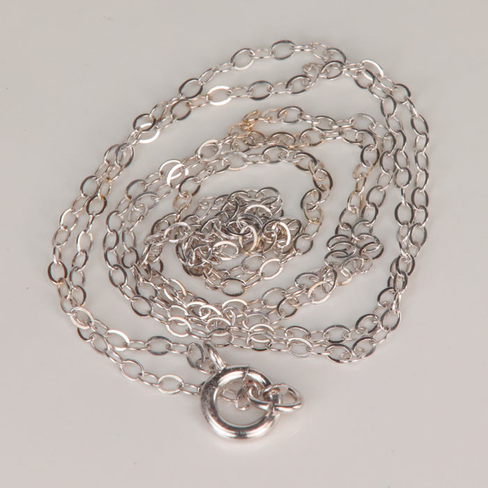 estate white gold cable link chain