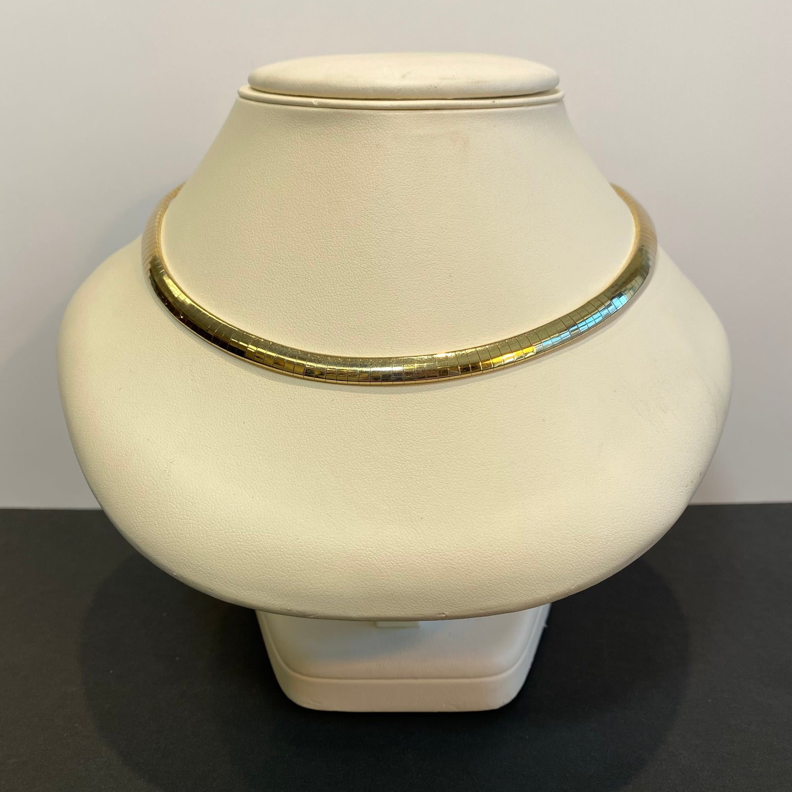 omega necklace yellow gold