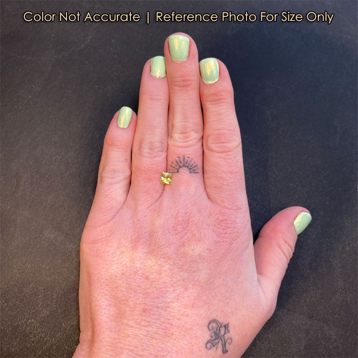 yellow color sapphire size