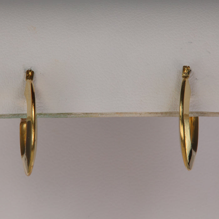 estate disc hoop earrings