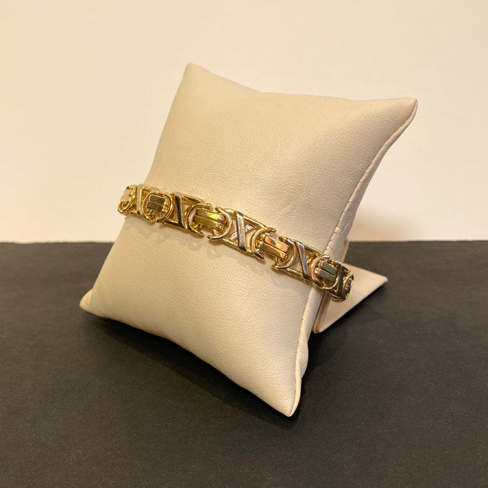14k modified byzantine bracelet