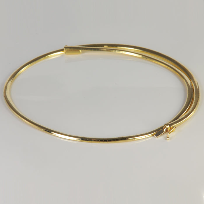 gold necklace omega style estate