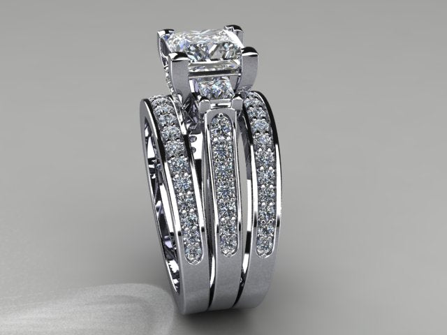 Diamond Bridal Set Designed By Christopher Michael