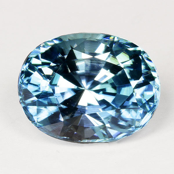 Bright Blue Zircon Oval 3 carats