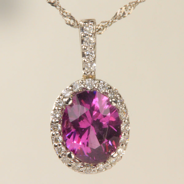 Oval Umbalite Garnet Pendant