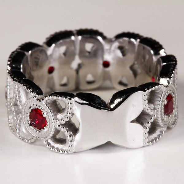 Ruby Ring Designed By Christopher Michael .76 Carat