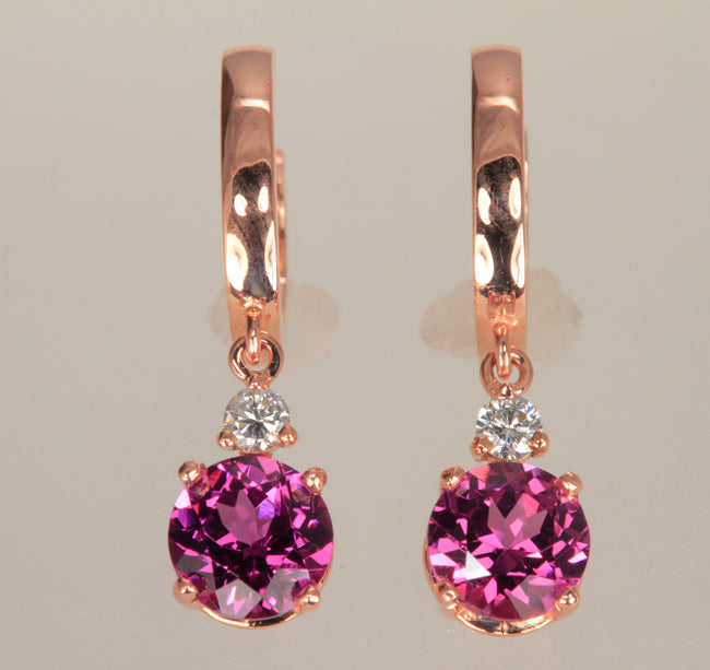 Umbalite (Rhodolite) Garnet Earrings 3.14 Carats