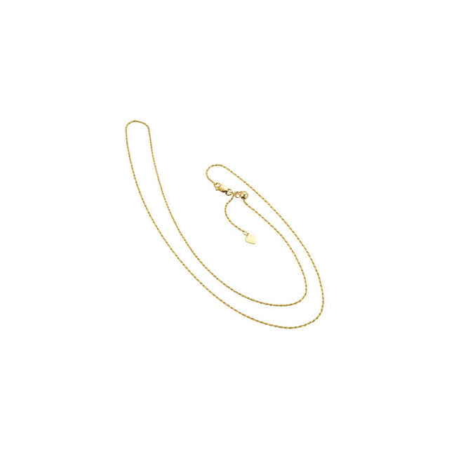 Rope Chain Adjustable up to 22 Inch