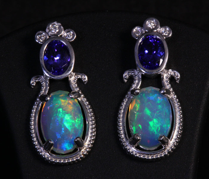 Opal Earrings Designed By Christopher Michael 