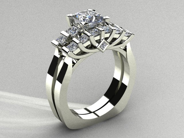 Engagement Ring Set Designed By Christopher Michael