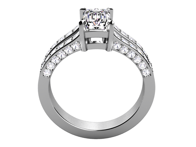 Christopher Michael Split Shank Engagement Ring
