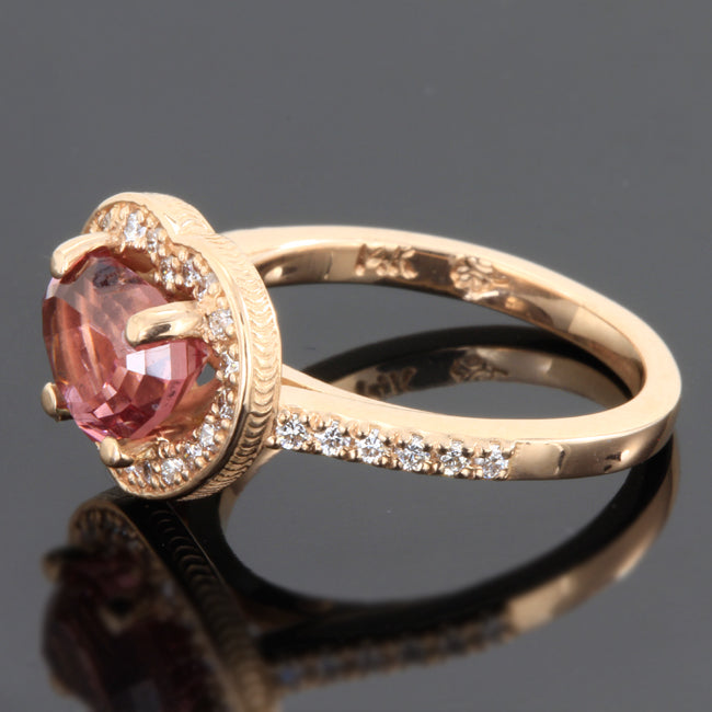 Rare Malaia Garnet Ring 3.01 Carat Heart