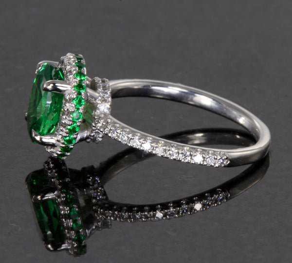 tsavorite garnet ring