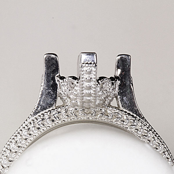 14K White Gold Diamond Engagement Setting