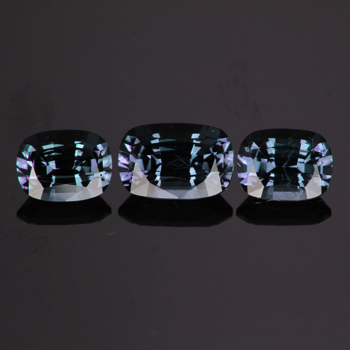 Color Changing Antique Cushion Alexandrite-Like Garnet 3=2.94 Carats