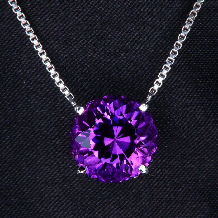 White Gold Amethyst Pendant