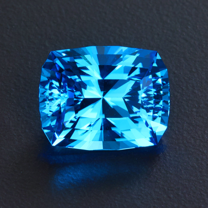 Swiss Blue Barion Antique Cushion Topaz 12.91 Carats