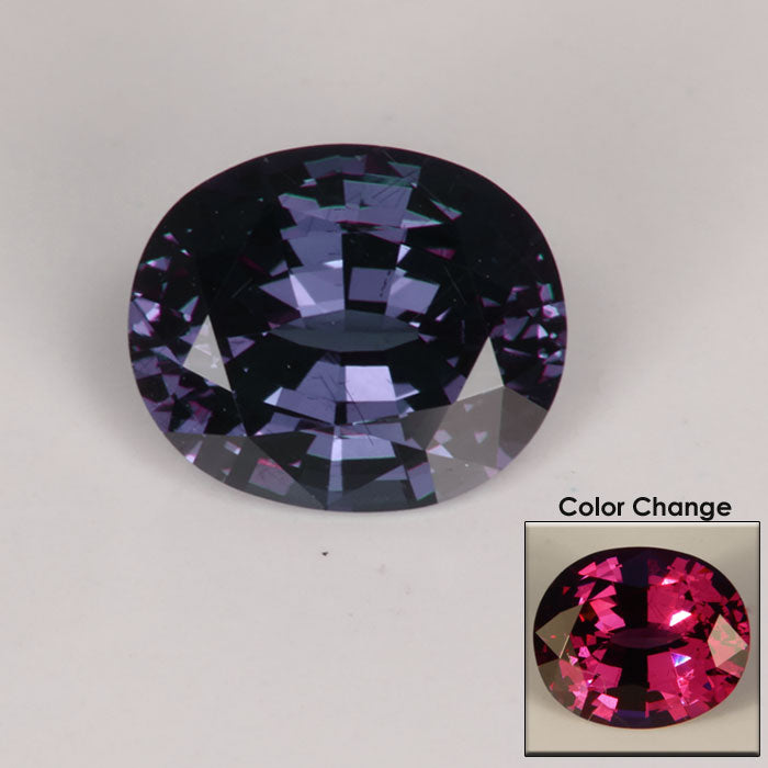 Oval Color Changing Garnet Gemstone 1.84 Carats