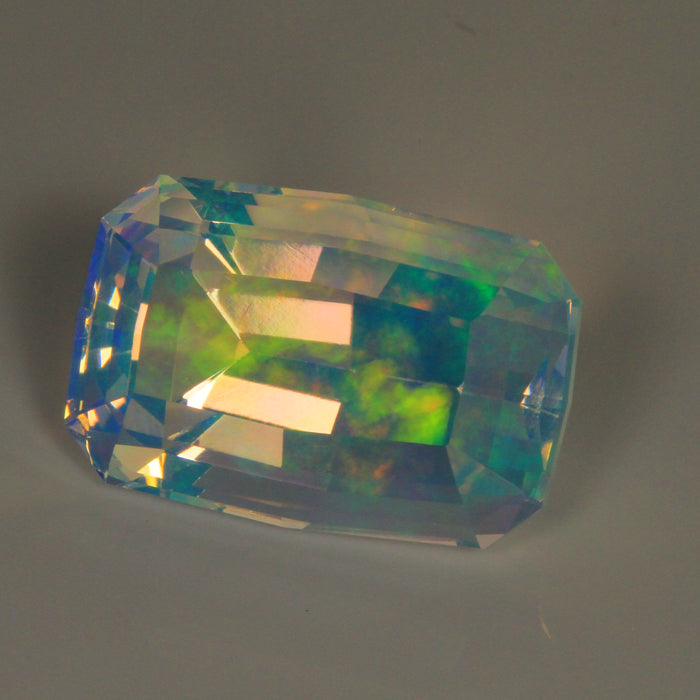 Crystal Stepped Antique Cushion Opal 31.12 Carats