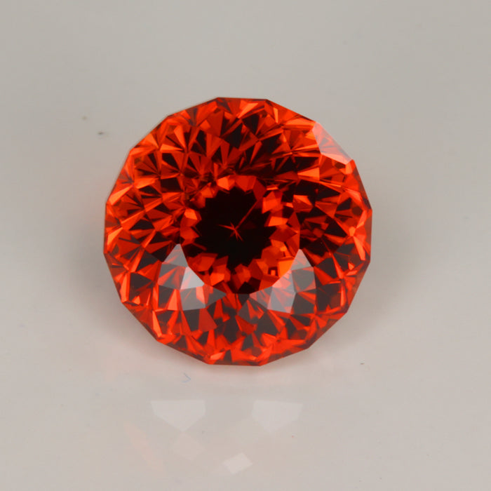 Portuguese Round Brilliant Imperial Zircon Gemstone 12.47cts