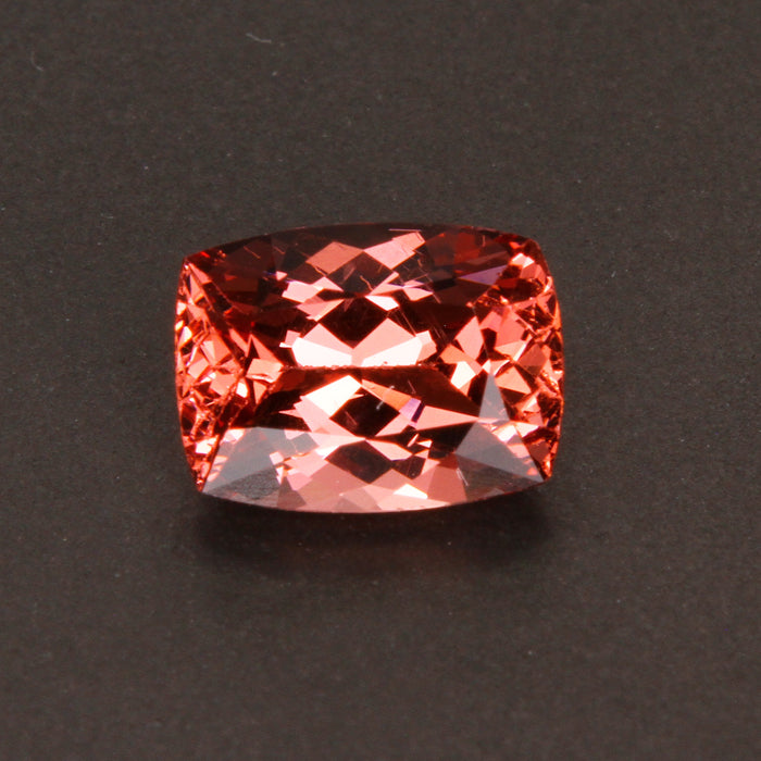 Peach Antique Cushion Malaya Garnet Gemstone 2.53 Carats