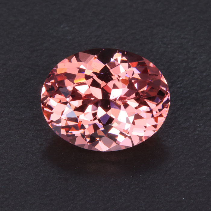 Orange Pink Oval Mehange Malaia Garnet Gemstone 6.30 Carats