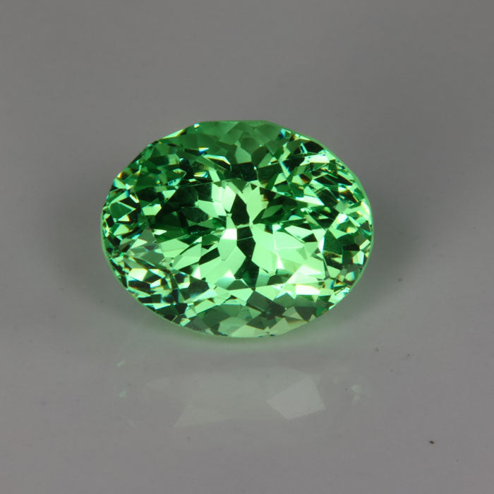 Oval Merelani Mint Garnet