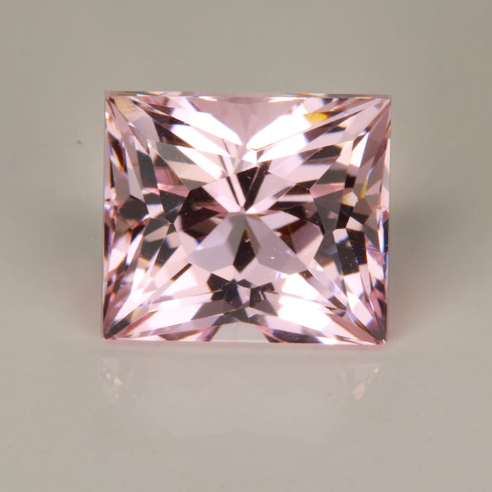 Rectangular Brilliant Morganite Gemstone